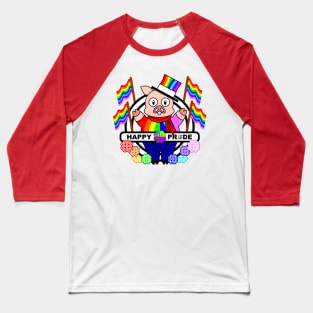 PIGGY'S HAPPY PRIDE Baseball T-Shirt